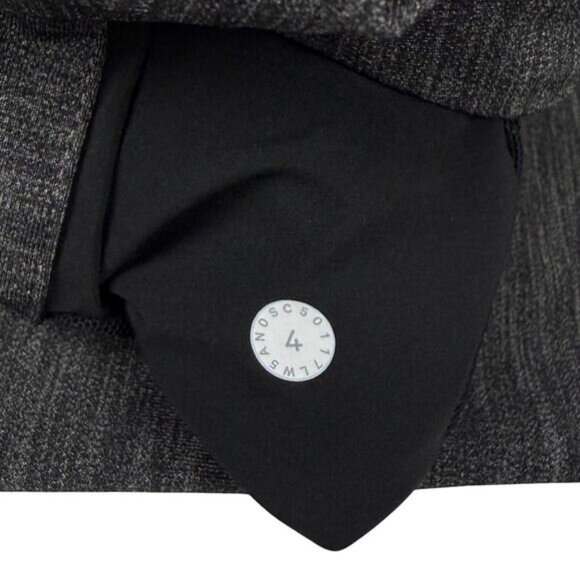 Lululemon On The Fly Pant (28") Luxtreme In Heathered Black Size 4 - Picture 6 of 8